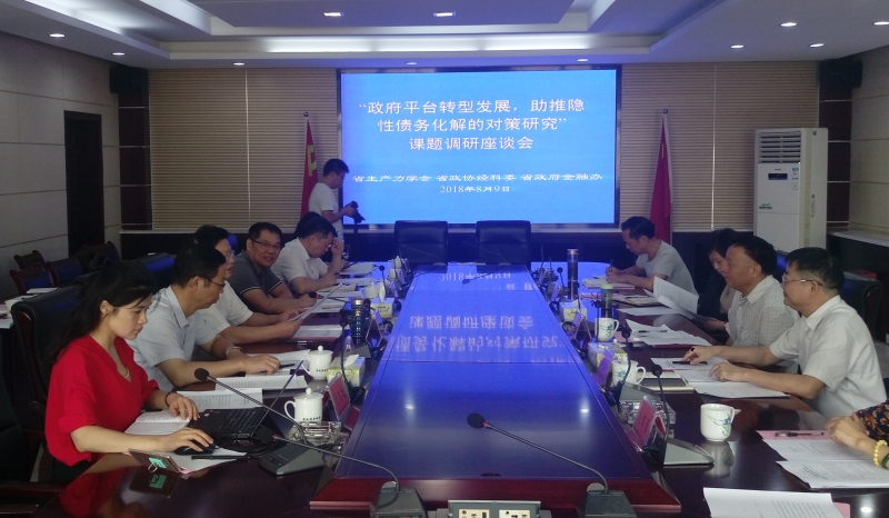 北冰院長參與“政府平臺轉(zhuǎn)型發(fā)展，助推隱性債務化解的對策研究”課題調(diào)研座談會